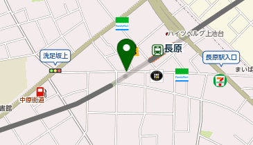 【バイク】長原駅前自転車駐車場の地図画像