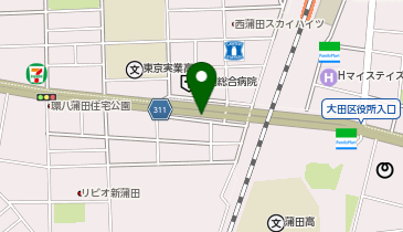 【バイク】蒲田駅西口環八下自転車駐車場の地図画像