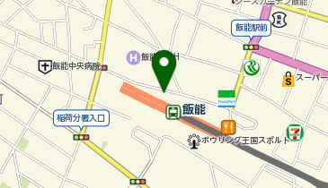 【バイク】西武スマイルパーク飯能駅北口駐車場の地図画像