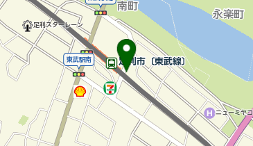 【バイク】足利市駅駐輪場の地図画像