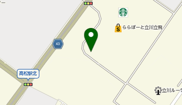 ららぽーと立川立飛バイク置き場(バイク駐車場)の地図画像