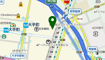 【バイク】大手町プレイス駐車場の地図画像