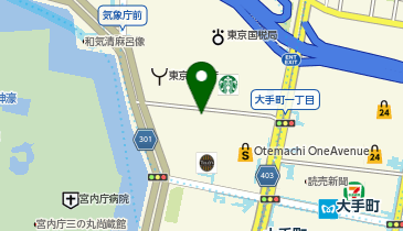 【バイク】OTEMACHI ONE駐車場の地図画像