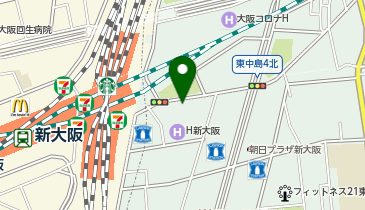 NPC24H新大阪東口駐輪駐バイク場(バイク駐車場)の地図画像