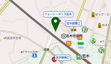 【バイク】フォーシーズンズ志木駐輪場の地図画像