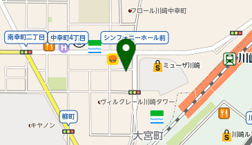 川崎駅西口周辺自転車等駐車場第2施設の地図画像