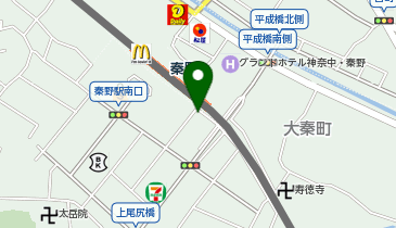 【バイク】秦野駅南口自転車駐車場の地図画像