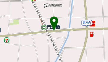 門沢橋駅東側自転車等置場(バイク駐車場)の地図画像