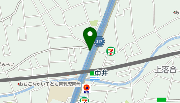 中井駅北自転車等駐輪場の地図画像