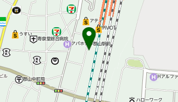 チャリパ郡山駅前ピボット(バイク駐車場)の地図画像