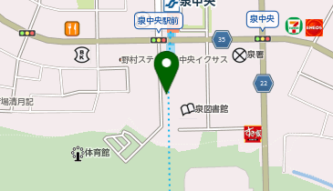 ヒューモスサイクルパーク(バイク駐車場)の地図画像