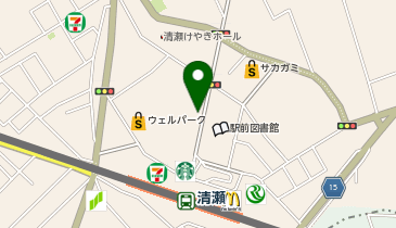 【バイク】西友 清瀬店 駐輪場の地図画像