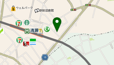 【バイク】パーラーライオン清瀬駐輪場の地図画像