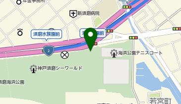 【バイク】須磨海浜公園バイク駐輪場の地図画像