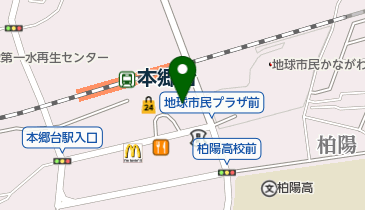 【バイク】(市営駐輪場)本郷台駅の地図画像