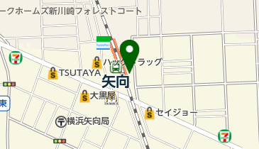 【バイク】(市営駐輪場)矢向駅東口の地図画像