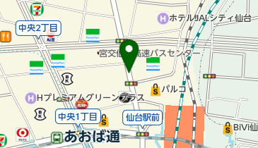 【バイク】仙台駅西口北地下駐輪場の地図画像