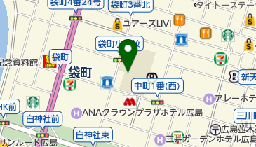 市営袋町小学校地下自転車等駐車場の地図画像