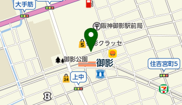 リパーク御影クラッセ地上駐輪場の地図画像