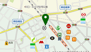 リパーク蕨駅前第4駐輪場の地図画像