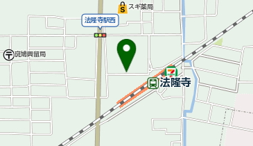 リパーク法隆寺駅前駐輪場の地図画像