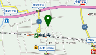リパーク中山寺駅前の地図画像