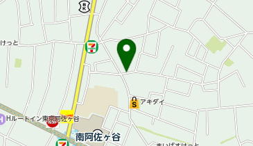 リパークピーコックストア阿佐谷店自転車駐輪場の地図画像