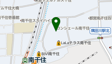 リパークLaLaテラス南千住駐輪場Dエリアの地図画像