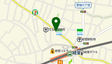 リパーク経堂駅前第2駐輪場の地図画像