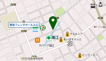 リパークライフ瑞江店駐輪場の地図画像