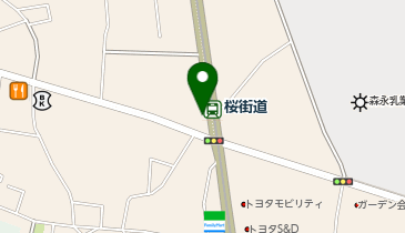 リパーク桜街道駅前駐輪場の地図画像