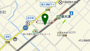 リパーク泉大津駅前第2駐輪場の地図画像