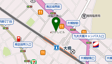 大橋駅前駐輪場の地図画像