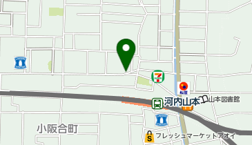 リパーク河内山本駅前の地図画像
