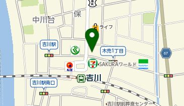 リパーク吉川駅前駐輪場の地図画像