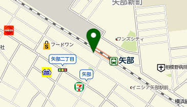 リパーク矢部駅前駐輪場の地図画像