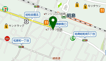 リパーク昭島駅前第2駐輪場の地図画像