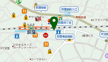 リパーク荻窪駅南口駐輪場の地図画像