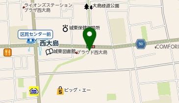 イオンフードスタイル西大島店駐輪場の地図画像