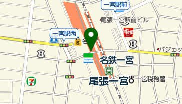 名鉄協商一宮駐輪の地図画像