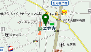 名鉄協商本笠寺駐輪の地図画像