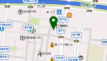 名鉄協商大須MultinaBox(マルチナボックス)駐輪場の地図画像