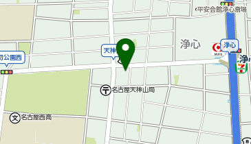 名鉄協商メイクス浄心天神山駐輪場の地図画像