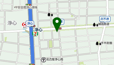 名鉄協商メイクス浄心駐輪場の地図画像