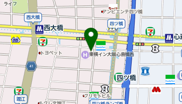 One Park北堀江1丁目 バイクパークの地図画像