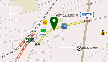 OnePark鳳駅前第2 バイクパークの地図画像