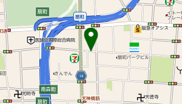 OnePark天神橋3丁目 バイクパークの地図画像