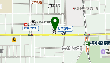ふくろうパーキング七条通り バイクパークの地図画像
