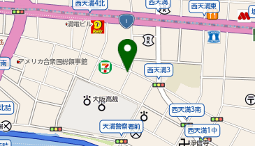 One Park 西天満4丁目 バイクパークの地図画像