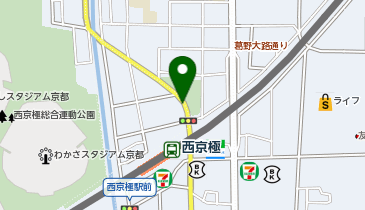 ブーブーパーク西京極駅北駐輪場の地図画像